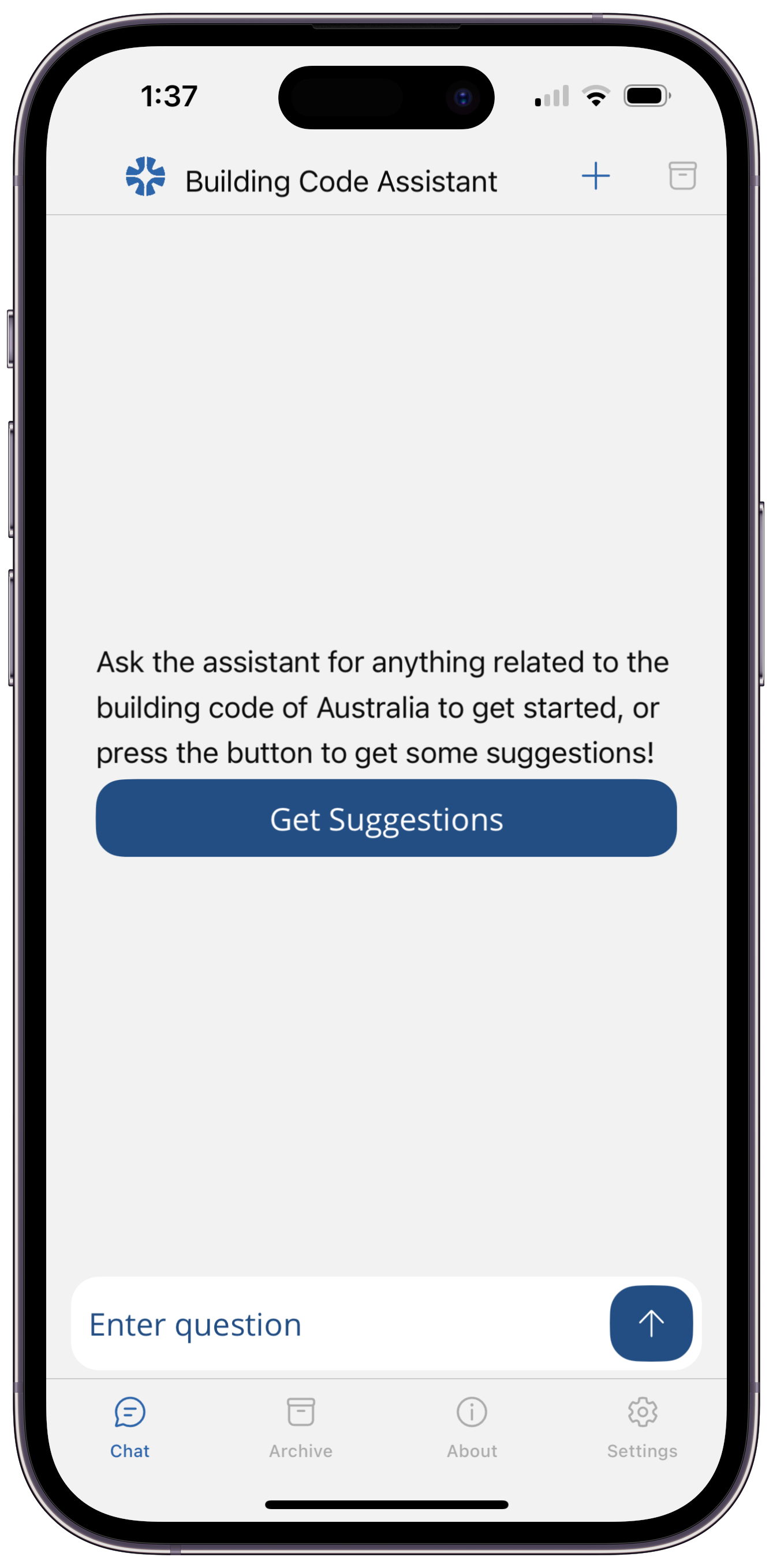 iPhone with AI chat